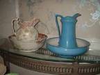 Jug and Basin Sets Â£25 Each. 2 Lovely Antique Jug and....